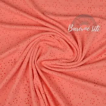 Madeira bavlněný úplet KORÁLOVÁ (E) (Trendy pružná madeira)