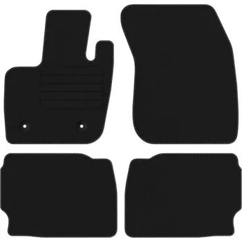 autokoberec Velurové autokoberce s upevněním v sadě Edecor