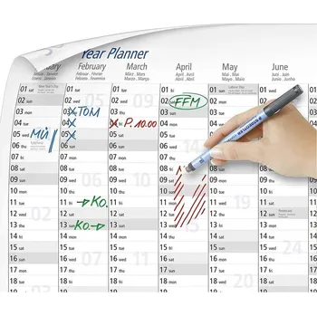 Kalendář Staedtler nástěnný kalendář Lumocolor® year planner 641 YP 641 YPA3DE A3 12 měsíců/1 strana 1 ks