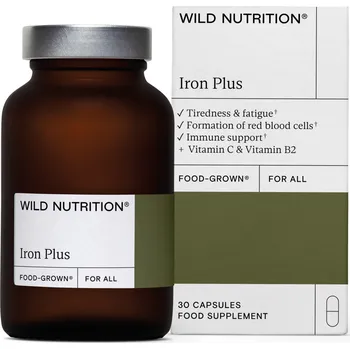 Wild Nutrition (Velká Británie) Wild Nutrition Železo plus (30 kapslí)