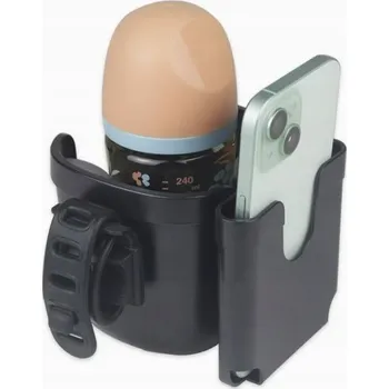 Kočárek MULTIFUNKČNÍ DRŽÁK NA KOČÁREK NA KELÍMEK LAHEV S MÍSTEM PRO TELEFON