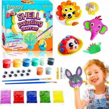 kreativní sada Sada mušlí Brezoy k malování pro děti