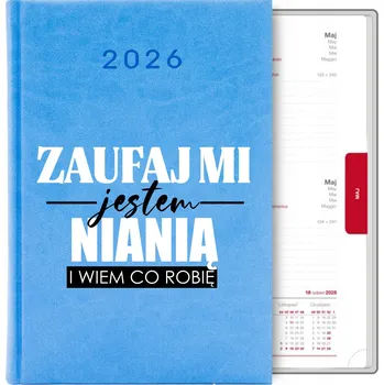 Kalendář Knižní kalendář 2026 A5 modrý