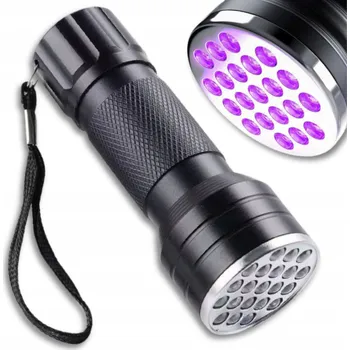 Svítilna LED svítilna s UV detektorem pro testování jantaru a moči