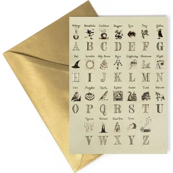 MinaLima Přáníčko: Kouzelnická abeceda