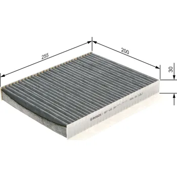 Ventilátor topení a klimatizace Filtr, vzduch v interiéru BOSCH 1 987 432 354