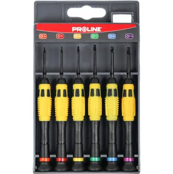 Šroubovák Sada plochých a křížových šroubováků Pro-line 10226, 6 ks