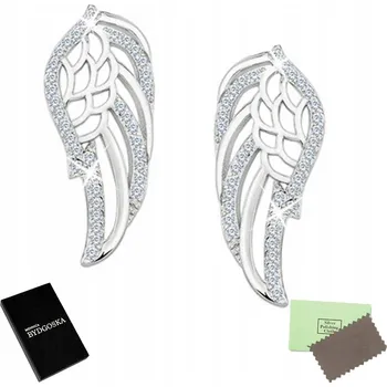 Náušnice STŘÍBRNÉ NÁUŠNICE 925 ŠROUBOVACÍ KŘÍDLA PEcky