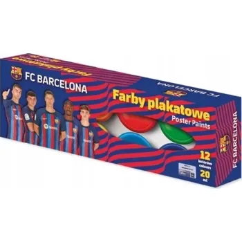 Vodová barva Astra temperové barvy 12 ks 20 ml FC Barcelona