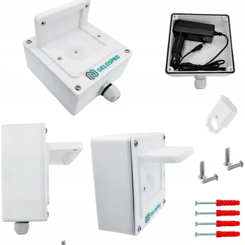 Bezpečnostní kamera Krabička s těsněním Delospro bílá PET-G se sadou pro montáž