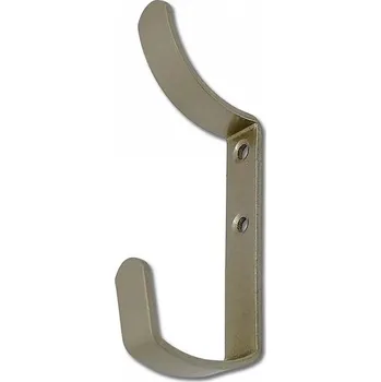 Věšák Věšák velký kovový Nikl-sat v.108 x š.14 (Věšák stěnový na šaty kabáty ručníky klíče)