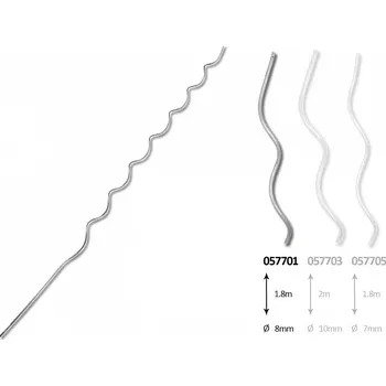 Nábytkové kování Podpěra rajčat - spirála 8x1800 ZN "AKČNÍ CENA BEZ SLEVY"