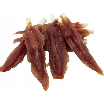 Pamlsek pro psa PSÍ PAMLSEK KUŘECÍ PRSA FILÉ S KACHNOU NA ŠPEJLI 500g Dogsy