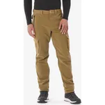 QUECHUA Pánské turistické hřejivé kalhoty NH 900 S / Š29 D33 KAŠTANOVÁ