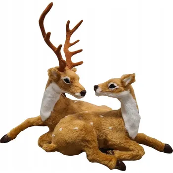 Obraz Figurka jelen SRNA zamilovaný vánoční pár 25,5 cm