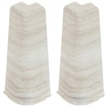 Podlahová lišta Vnější roh Cezar hliníkový 22 x 75, délka 22 cm, Dub Narvik