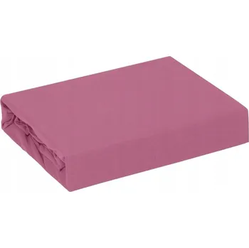Prostěradlo Prostěradlo s gumou 90x200 růžové z bavlněného jersey