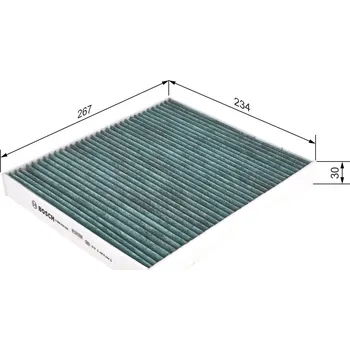 Ventilátor topení a klimatizace Filtr, vzduch v interiéru BOSCH 0 986 628 525