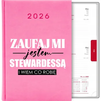 Kalendář Knižkový kalendář 2026 A5 růžový