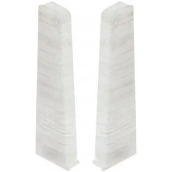 Podlahová lišta Levá koncovka Cezar hliníková 22 x 75, délka 22 cm, bílá