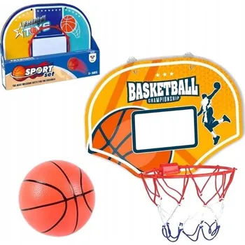 Dětský míč BASKETBAL SADA NA BASKETBAL DESKA KOŠ MÍČ PUMPIČKA HRA PRO DĚTI