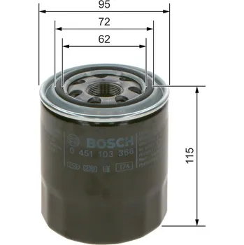 Olejový filtr Olejový filtr BOSCH 0 451 103 366