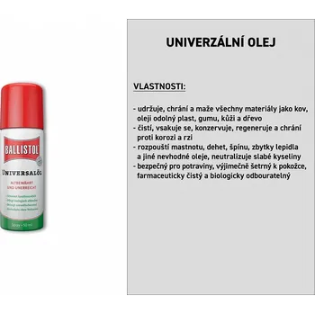 Univerzální olej 50 ml sprej, BALLISTOL 21476 (21450)