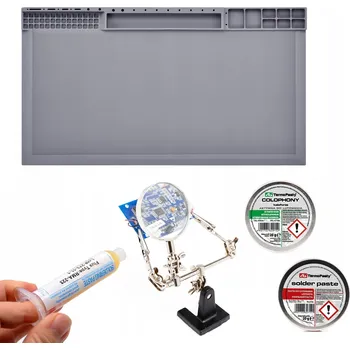 Obraz Podložka na stůl Techrebal Tools šedá 38 cm x 21 cm