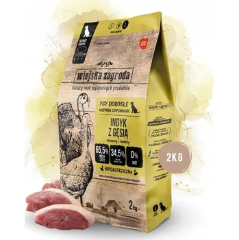 Krmivo pro psa Wiejska Zagroda suché krmivo pro psy Krůta s husou 2kg L