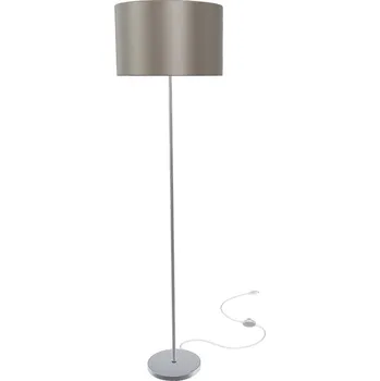 Stojací lampa NYC/RON 40/25 stojanová Monaco holubí šeď/stříbrné PVC/chrom 230V LED E27 15W