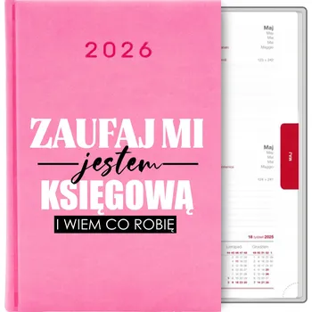 Kalendář Knižkový kalendář 2026 A5 růžový