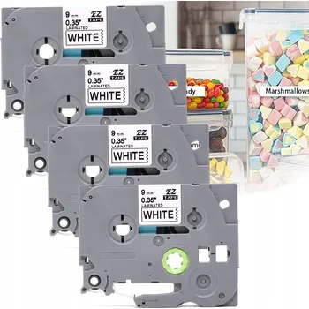 Pásek do tiskárny Páska do Brother P-Touch TZe-221 9mm bílá 8 metrů TZ-221 4 kusy P-touch