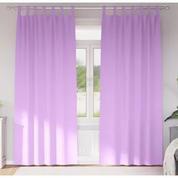 Koupelnový nábytek vidaXL Závěsy na zatemnění s kroužky 2 pcs Fialová 225 x 140 cm [4107600]