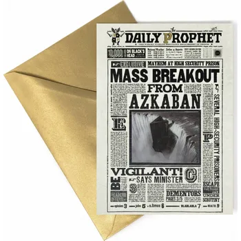 MinaLima Přáníčko: Denní Věštec - Útěk z Azkabanu