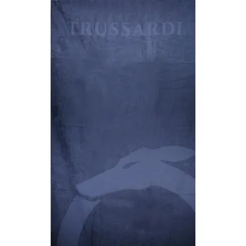 Trussardi TRU2MTW01 Plážová osuška modrá 88 x 190 cm