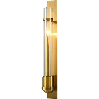 Nástěnné svítidlo Vela Dos - Moderní nástěnné svítidlo, imitace mědi, 600x70 mm 1xE14 Zlatá