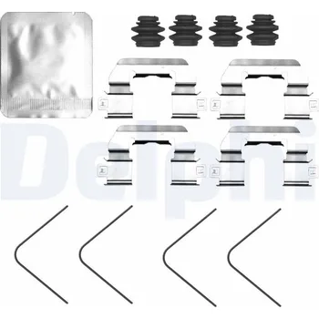 Přislušenství brzdového systému Sada příslušenství, obložení kotoučové brzdy DELPHI LX0827