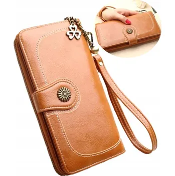 Peněženka EdiBazzar peněženka eko kůže hnědá - dámská