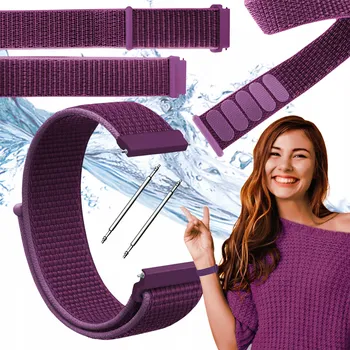 Řemínek na hodinky Řemínek ChronSmarta pro Samsung 20mm fialový