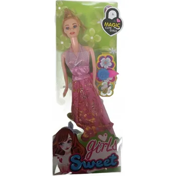 REALISTICKÁ PANENKA KRIS V KRÁSNÉM OBLEČENÍ, HRAČKA PRO DĚTI