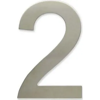 Domovní číslo Číslice "2" 100mm samolepící NEREZ