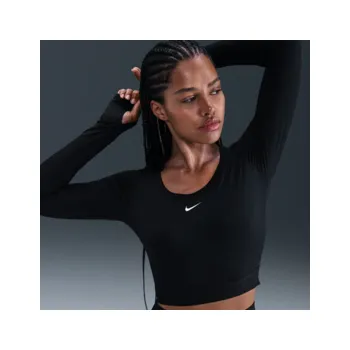 Dámské tričko Nike Pro Womens Dri-FIT Cropped Long-Sleeve Top L