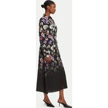 Dámské šaty Desigual Košilové šaty Camisero Acrilica 25WWVW11 Černá Regular Fit XL