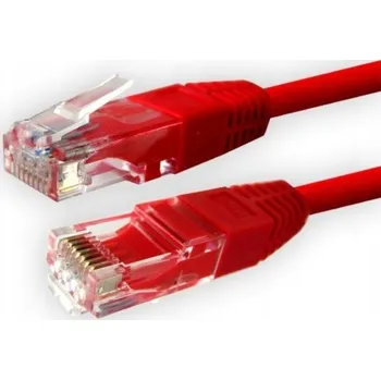 Síťový kabel Patch kabel UTP5 0,5m červený