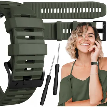 Řemínek na hodinky Řemínek ChronSmarta pro Garmin 26mm, zelený