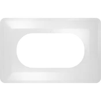 vypínač DVOJITÝ KRYT NA ZEĎ POD ZÁSUVKY A VYPÍNAČE, BEZBARVÝ, TRANSPARENTNÍ