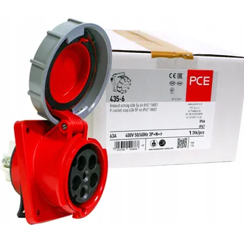 Elektrická zásuvka Elektrická Zásuvka zásuvka Pce červená