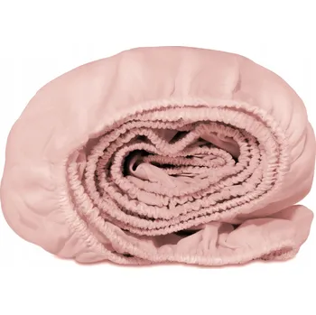 Prostěradlo Bavlněné prostěradlo s gumou do postýlky 60x120 pastelově pink