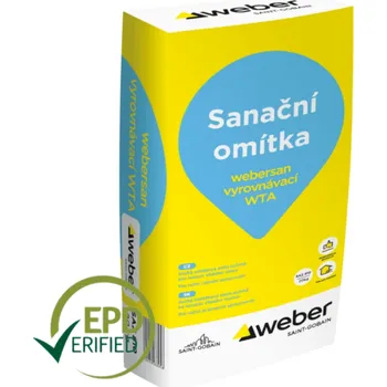 Omítka Webersan vyrovnávací WTA - podkladní sanační omítka - 20 kg 20 kg (ks) - množstevní sleva při odběru nad 15 000 Kč