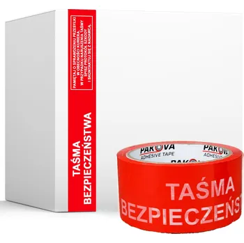 Lepicí páska Balicí páska Pakova červená, šířka 48 mm, délka 45 m, 36 ks